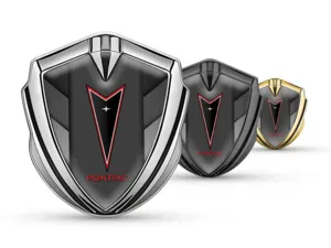 Pontiac Metal Abovedado Emblema Duradero Elegante Forma